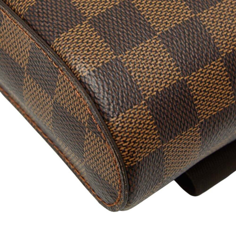 LOUIS VUITTON Authentic Brown Damier Leather Hobo Bag - Picture 5 of 12